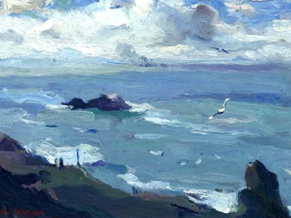 El Océano Pacífico es un señor triste con hortensias azules en las&nbsp;manos